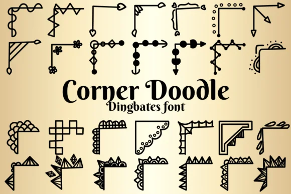 Corner Doodle by Chonada — Dingbats Font