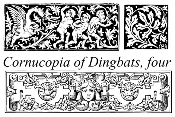 Cornucopia of Dingbats Four by Intellecta Design — Dingbats Font