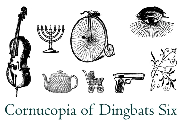 Cornucopia of Dingbats Six by Intellecta Design — Dingbats Font