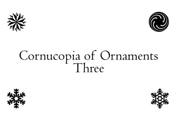 Cornucopia of Ornaments Three by Lisa Miller Design — Dingbats Font