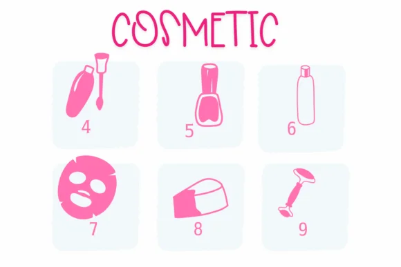 Cosmetic by Sirinart — Dingbats Font — thumbnail 4