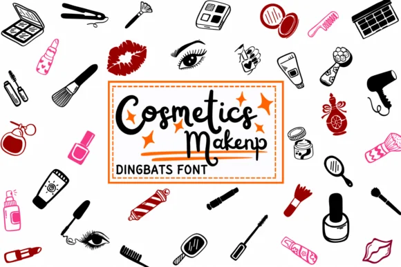 Cosmetics Makenp by PraewDesigns — Dingbats Font