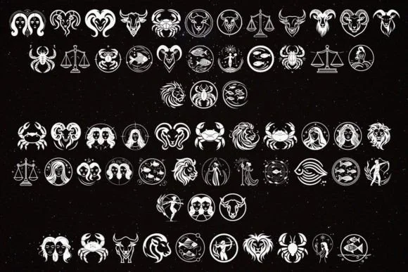 Cosmic Zodiac Signs by MOMAT THIRTYONE — Dingbats Font — thumbnail 2