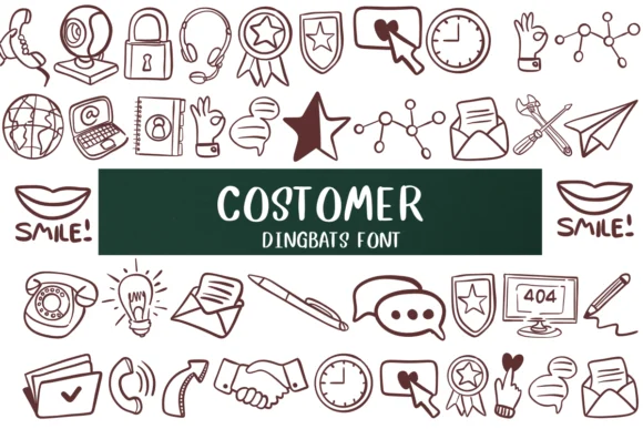 Costomer by Nongyao — Dingbats Font