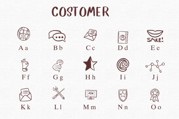 Costomer by Nongyao — Dingbats Font — thumbnail 2