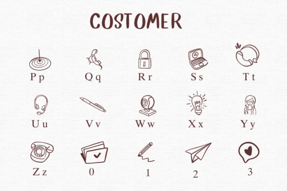 Costomer by Nongyao — Dingbats Font — thumbnail 3