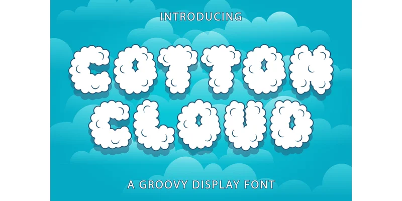 Cotton Cloud Font by Kido Studio by Kido Studio โ Decorative Font