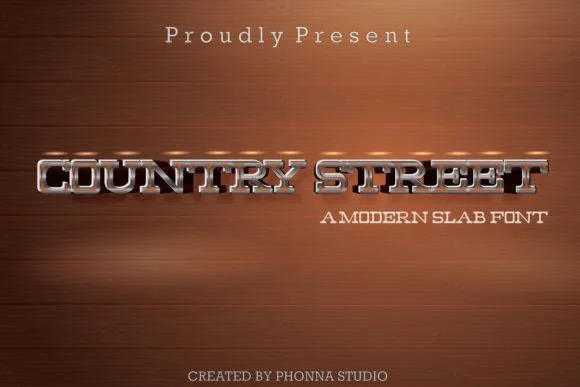 Country Street by Phonnastudio — Slab Serif Font