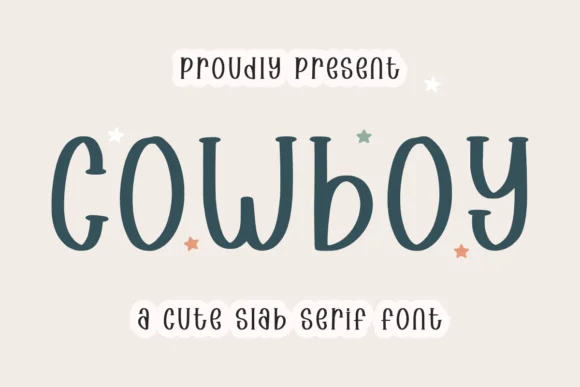 Cowboy by CraftedType Studio — Slab Serif Font