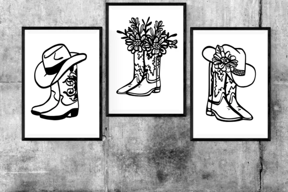 Cowboy Boots by The Makewell Paper Co — Dingbats Font — thumbnail 6