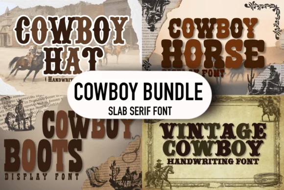 Cowboy Bundle by Chonada — Slab Serif Font