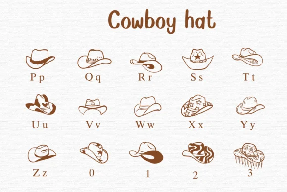 Cowboy Hat by Nongyao — Dingbats Font — thumbnail 3