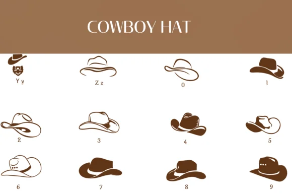 Cowboy Hat by Heartcraft Atelier — Dingbats Font — thumbnail 4