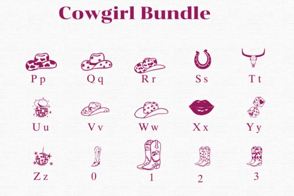 Cowgirl Bundle by Nongyao — Dingbats Font — thumbnail 3