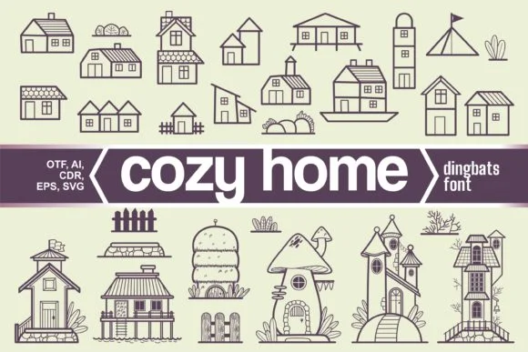 Cozy Home by onoborgol — Dingbats Font
