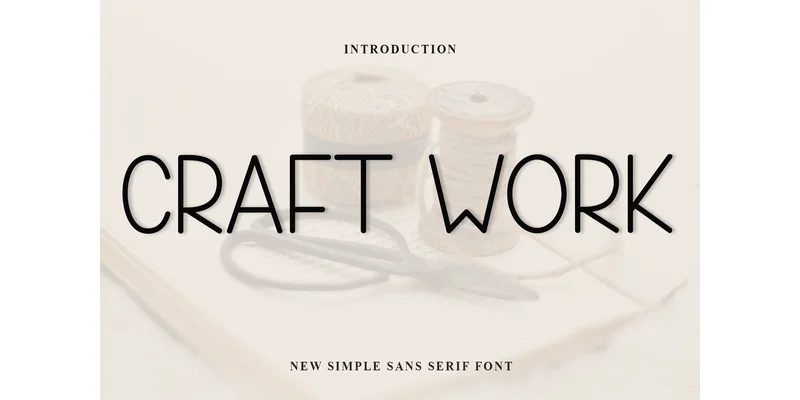 Craft Work Font by Inermedia STUDIO — Sans Serif Font