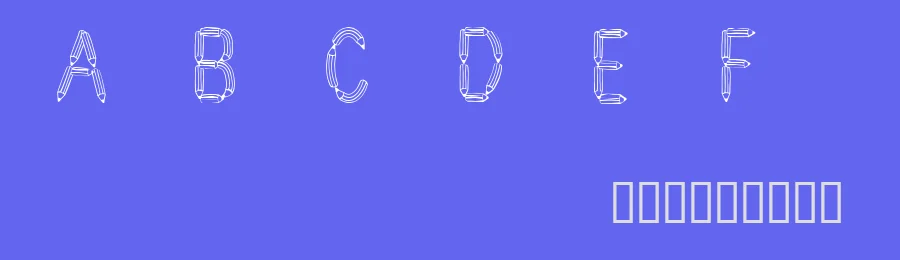 CF Crayons de plomb by Cloutierfontes — Decorative Font — thumbnail 3