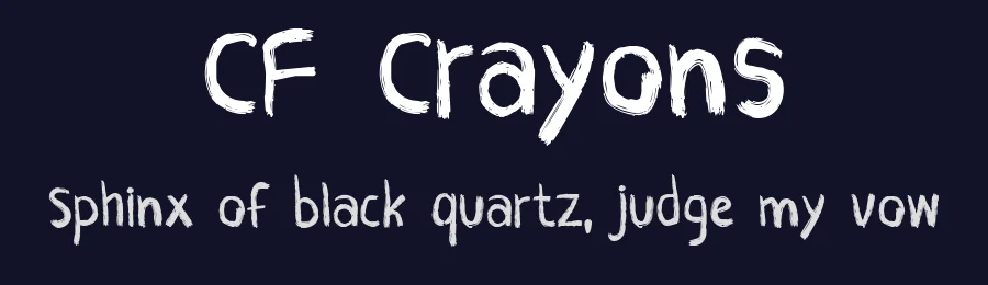 CF Crayons by Cloutierfontes — Script Handwritten Font — thumbnail 2