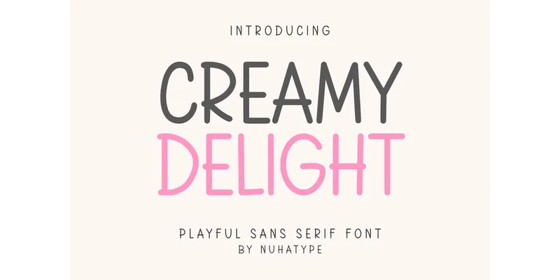 Creamy Delight Font by Nuhatype — Sans Serif Font