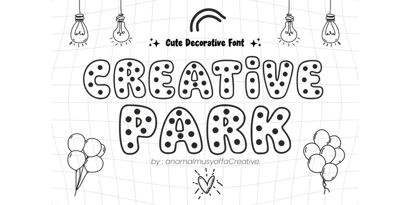 Creative Park Font by anamalmusyaffaCreative by anamalmusyaffaCreative — Decorative Font