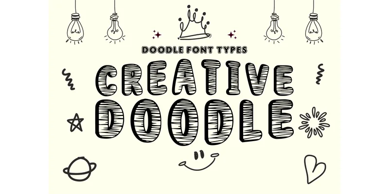 Creativedoodle Regular Font by anamalmusyaffaCreative by anamalmusyaffaCreative — Decorative Font