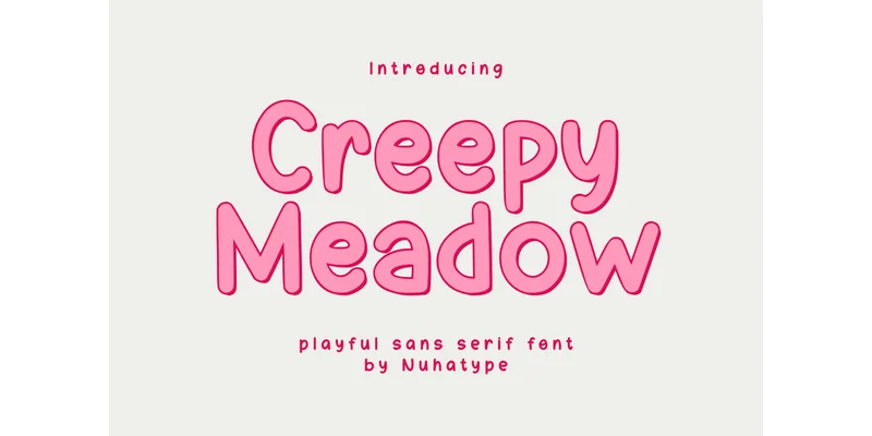 Creepy Meadow Font by Nuhatype — Sans Serif Font