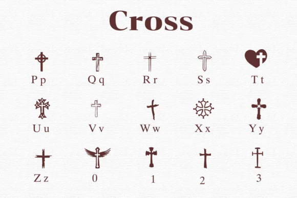 Cross by Nongyao — Dingbats Font — thumbnail 3