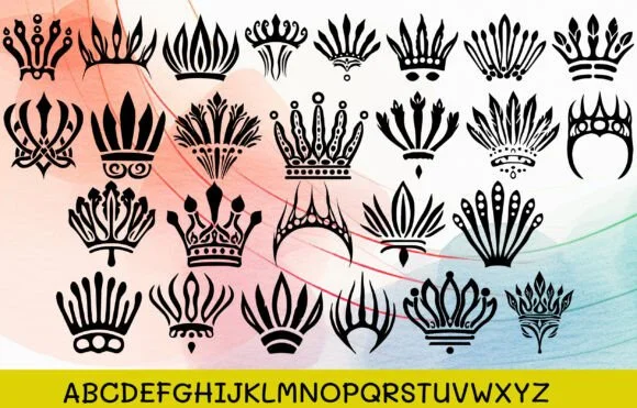 Crown Beautiful Polynesian Tribal by MOMAT THIRTYONE — Dingbats Font — thumbnail 2