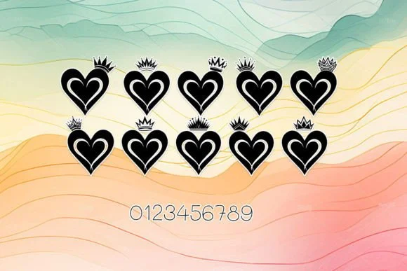 Crown of Love by MOMAT THIRTYONE — Dingbats Font — thumbnail 3