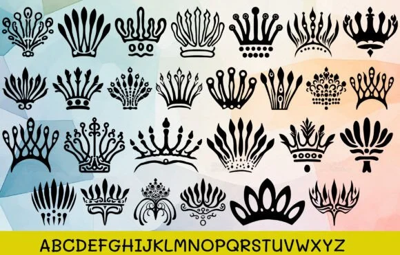 Crown Polynesian Tribal by MOMAT THIRTYONE — Dingbats Font — thumbnail 2