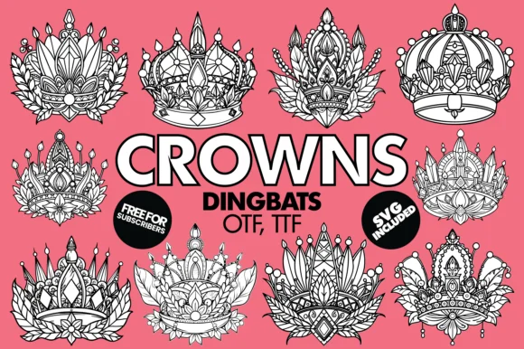 Crowns by Minimalistartstudio — Dingbats Font