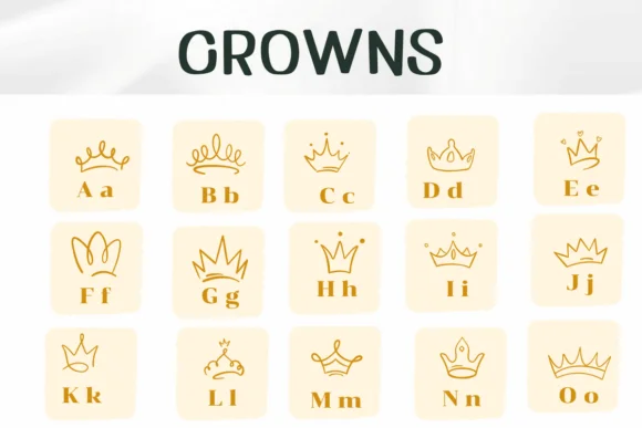 Crowns by Ketsarin — Dingbats Font — thumbnail 2