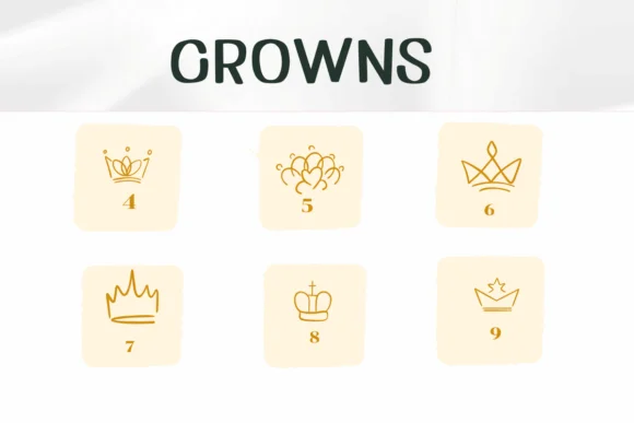Crowns by Ketsarin — Dingbats Font — thumbnail 4