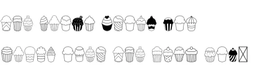 Cupcake by danita.kukkai — Dingbats Font — thumbnail 7