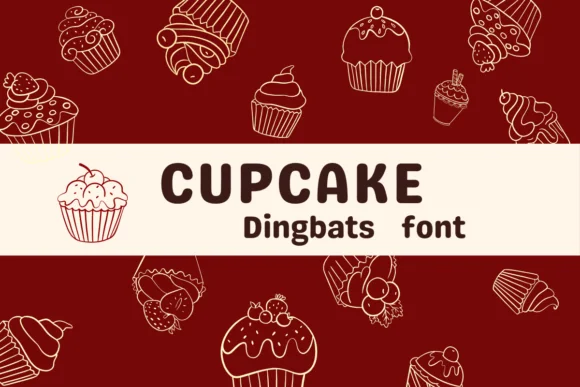 Cupcake by Sirinart — Dingbats Font