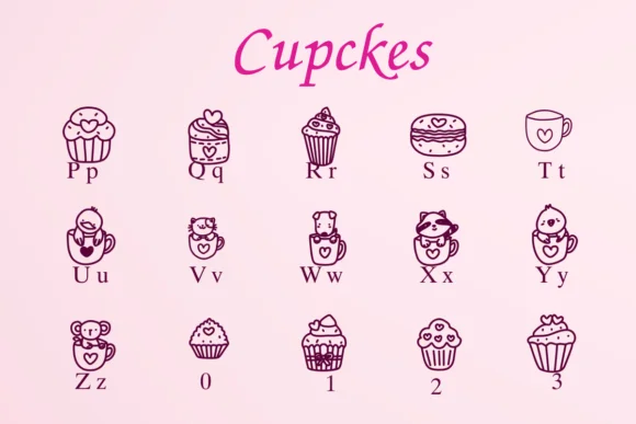 Cupckes by Nongyao — Dingbats Font — thumbnail 3