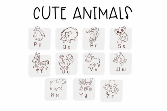 Cute Animals by Sirinart — Dingbats Font — thumbnail 3