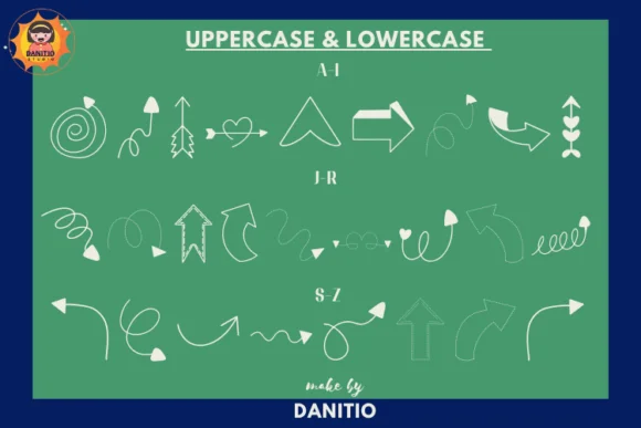 Cute Arrows by danita.kukkai — Dingbats Font — thumbnail 2