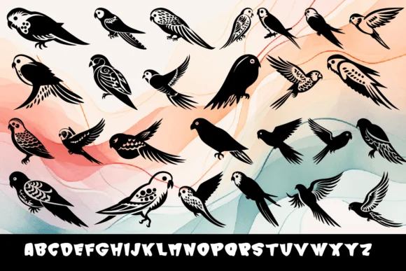 Cute Bird by MOMAT THIRTYONE — Dingbats Font — thumbnail 2