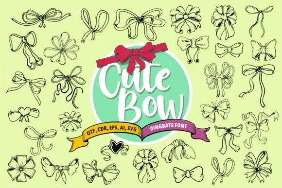 Cute Bow by onoborgol — Dingbats Font