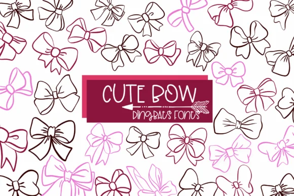 Cute Bow by Sirinart — Dingbats Font