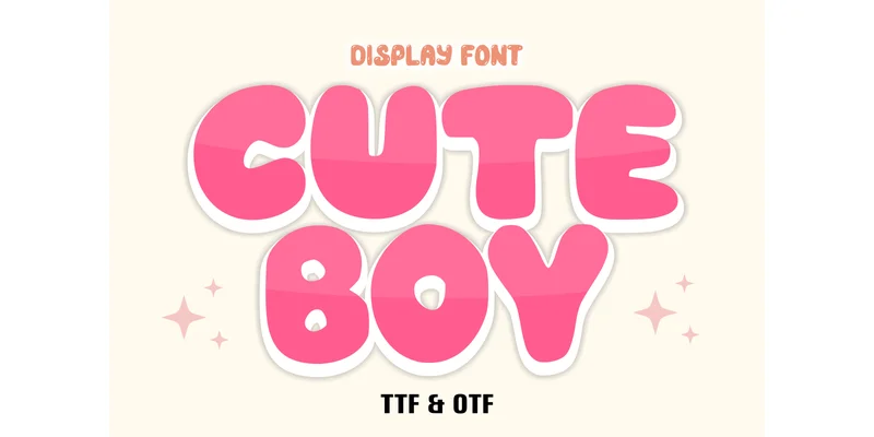 Cute Boy Font by anamalmusyaffaCreative by anamalmusyaffaCreative β Display Font