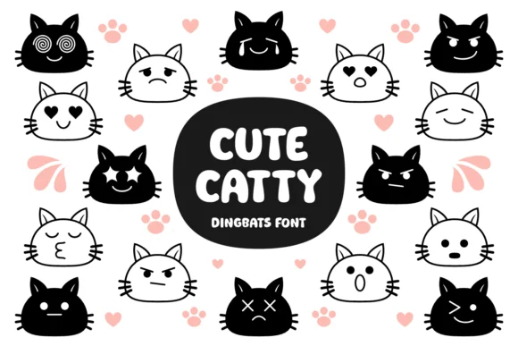 Cute Catty by Situjuh — Dingbats Font