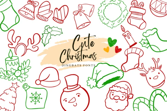 Cute Christmas by Suphitchaya — Dingbats Font