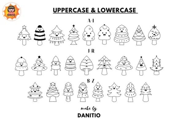 Cute Christmas Tree by danita.kukkai — Dingbats Font — thumbnail 2