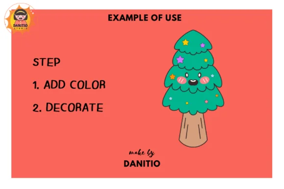 Cute Christmas Tree by danita.kukkai — Dingbats Font — thumbnail 3
