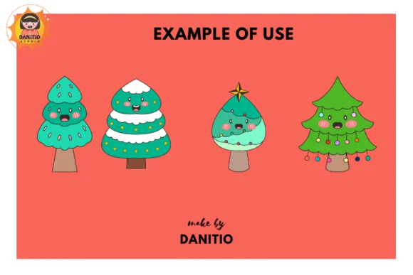 Cute Christmas Tree by danita.kukkai — Dingbats Font — thumbnail 6