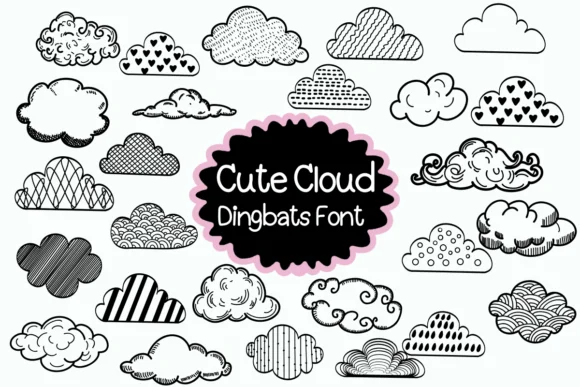 Cute Cloud by Nun Sukhwan — Dingbats Font