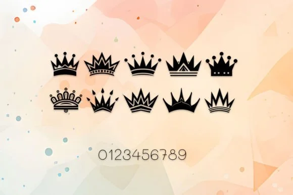 Cute Crown by MOMAT THIRTYONE — Dingbats Font — thumbnail 4