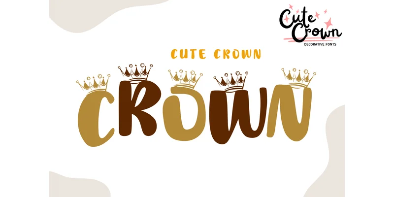 Cute Crown Font by PraewDesigns by PraewDesigns — Decorative Font